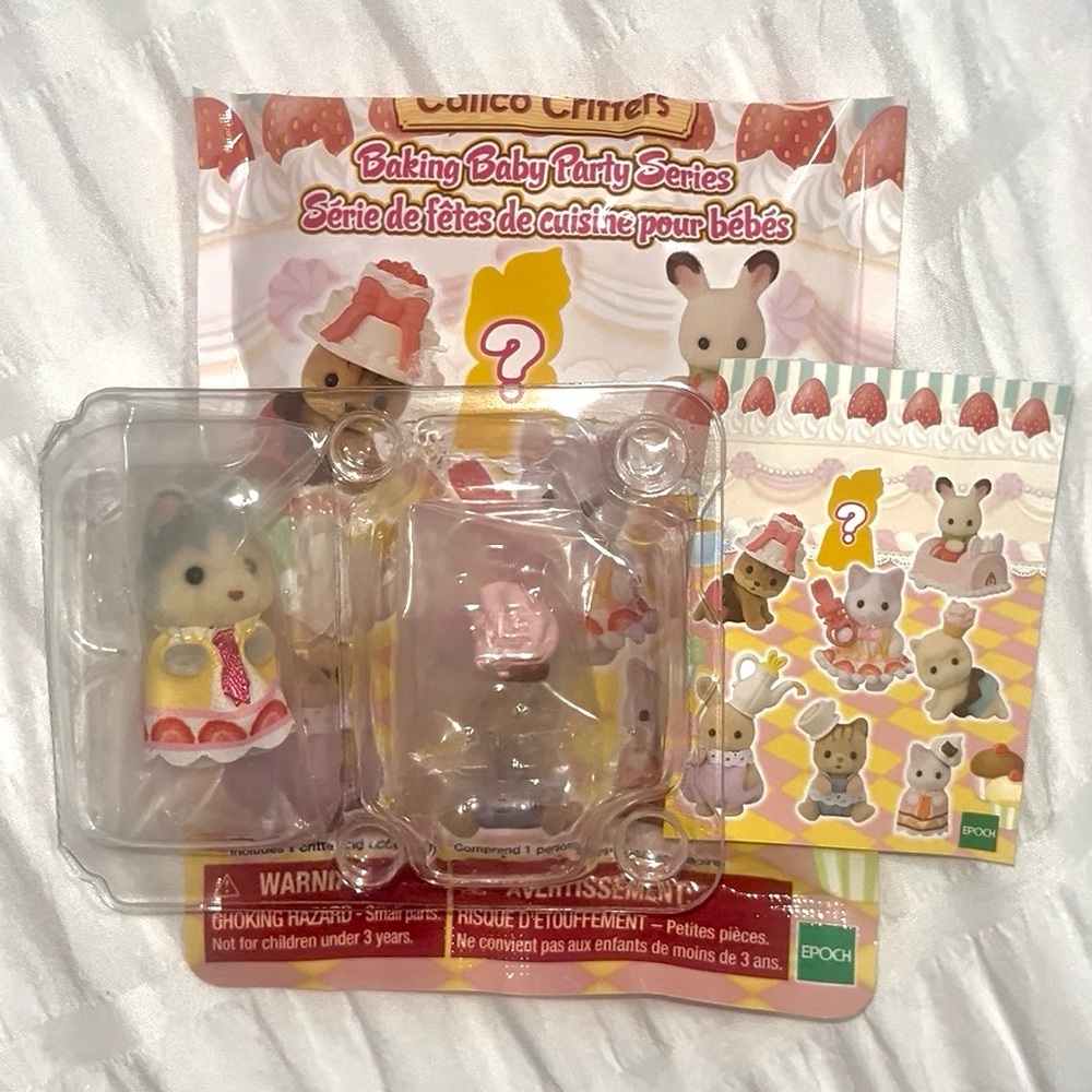 SECRET Husky Calico Critters Baking Baby Party Series Set